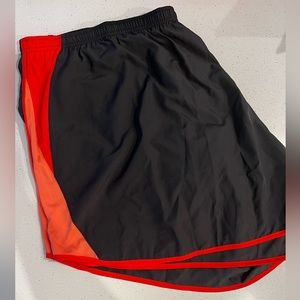 Nike Womens Plus Size Shorts Black with Red
